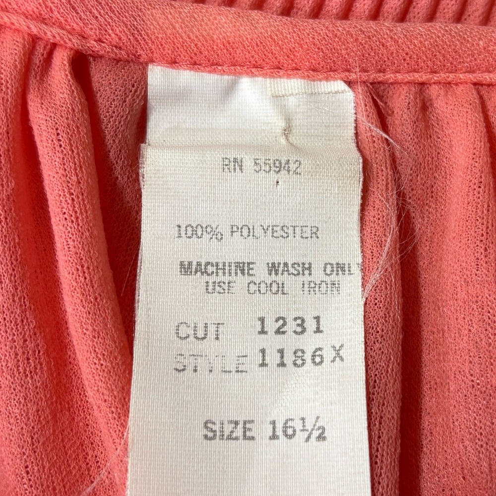 Vintage Belted Coral‎ Nightgown - Picture 7 of 7